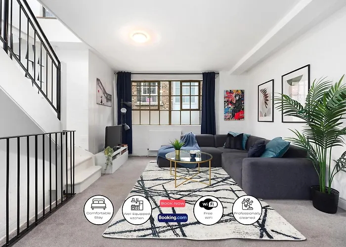 Two-Bedroom Apartment Short Term Rental & Flexible Renting Hackney With Free Wifi And Roof Terrace!