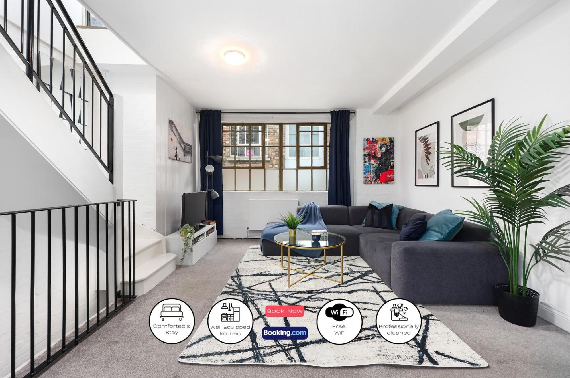 Two-bedroom Short Term & Flexible Renting Hackney With Free Wifi And Roof Terrace! Appartamento *